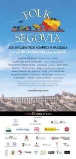 Folk Segovia celebrará su trigésima edición del 28 de junio al 7 de julio